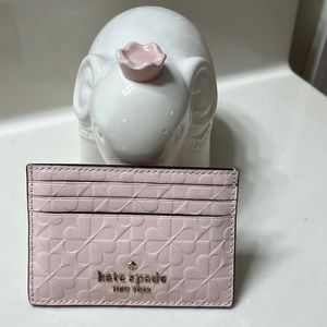 FLASH SALE TODAY ONLY KATE SPADE BLUSH CARD HOLDER FIRM PRICE